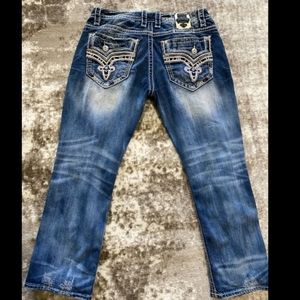 Mens rock revival jeans
